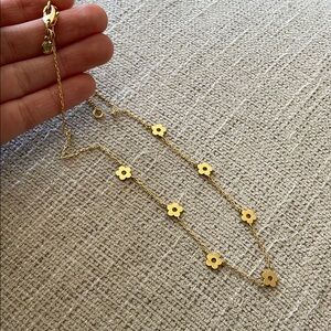 Madewell Gold Floral Necklace